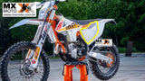 Aba / Tampa Caixa Filtro AR KTM Original Six Days 2017 com Grafismo ( Branca Lado Esquerdo )- 7900600300028D