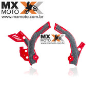 Protetor Quadro Acerbis X-Grip para BETA 2T / 4T - 2013 a 2019 - Vermelho/Preto - 2686561018