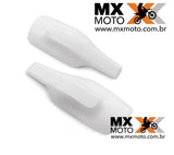 Aba Direita e Esquerda ( Sem Suporte ) do Protetor de Mão Aberto Branco Original HUSQVARNA 2017 a 2019 ( Serve em todas Husqvarna que ja tenham suporte das abas de 14 a 24 ) - 2500208204428