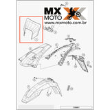 Carenagem do Farol Branca Original HUSQVARNA 2017 a 2019 - 2500800100028