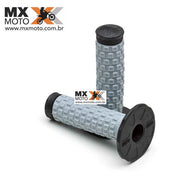 Punho / Manopla Universal Pro Taper Pillow Top MX Grips - Preto/Cinza/Preto - 02-4858