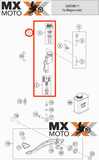 Cilindro Mestre de Freio Traseiro Magura Original para Husqvarna 18 a 21 - 24013060044