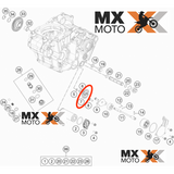 Engrenagem Bomba De Óleo 18 Dentes Original KTM 4T 450/500 2016 a 2022 / Husqvarna 4T 450/501 2018 a 2022 / Gas Gas EX/MC 450 2021 em diante - 79538001018