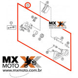 Pinça de Freio Traseiro Original KTM Brembo KTM 2007 a 2023 - Husqvarna 14 a 23 ( Brembo ) - Husaberg 11 a 14 - GAS GAS e HUSQVARNA - ( transformar Bracket para Brembo ) - 54813080101 / 79613080001