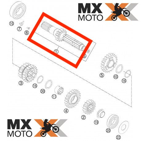 Bendix Engrenagem partida / Motor de Arranque KTM 2T 250/300