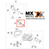 Bico Injetor De Combustível Original KTM 350 SXF / XCF 11 e 12 - 350/450/500 EXCF/XCFW 12 a 16 - 690 12 e 13 - Husaberg 350 - Husqvarna FE 350 / 501 14 a 16 - 75041023144