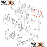 Comando de Válvula De Admissão Original KTM 350 4T XCF-W / EXC-F 2012 a 2016 - Husqvarna FE 350 14 a 16 - Husaberg FE 350 13 - 77536009000