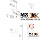 Presilha do Cabo Hodometro e Mangote de freio ( 10,6 mm ) ORIGINAL KTM - HUSABERG - HUSQVARNA - 54813026000