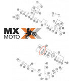 Rotor da Bomba DAGUA Original KTM 250/300 2T - 2013 a 2016 - Husqvarna 2T 14 a 16 - Husaberg 2T 12 a 14 - GAS GAS MC65 2021/2023 - 54835005000
