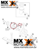 Retentor Virabrequim ( lado direito ) Original KTM 2T 97 a 22 - Husqvarna 14 a 23 - Husaberg 2T 250/300 12 a 14 - GASGAS EC250/300 EX250/300 2021 a 2023 - 0760385273 ( retentor maior ) - 38x52x7