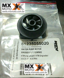 Rotor da Bomba Dagua ( HELICE ) Original KTM 4T 250/350 SXF/XCF/XCFW/EXCF 2012 a 2016 - 450/500 12 a 24 - Husqvarna 4T 250/350 14 a 16 - 450/501 14 a 24 - Husaberg 2010 a 2013 - Gas Gas  21 a 24 - 81235055020