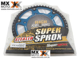 Coroa Stealth Tri-metal Supersproxs para Husqvarna e Husaberg Azul - Tamanhos  50, 51 e 52.