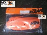 Protetor de Mão Fechado Com Alma de Aluminio Prata e Plástico Laranja Original KTM Cycra - U6951375