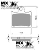 Pastilha de Freio KTM Original Traseira Sinterizada KTM 85cc 11 a 20 / 15 e 16 Freeride 250 R - Husqvarna TC85 14 a 20 - 47013090300