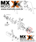 Retentor Virabrequim ( lado esquerdo ) Original KTM 2T 97 a 22 - Husqvarna 14/22 - Husaberg 2T 250/300 12 a 14 - Gas Gas 2T 250/300 2021 em diante - 0760253570 (retentor menor) - 25x35x7