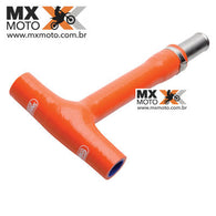 Junção em Y / "T" do Radiador Samco Sport para KTM  Husqvarna - 17 a 18 - FTP-5 Laranja