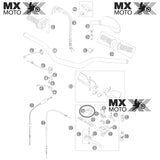 Protetor de Borracha ( guarda pó ) para Manete Magura de Embreagem Original para KTM 250 a 990 97 a 2013 - 50302037000