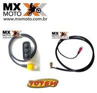 Kit de Enduro - Botoeira + Cabo Sensor de Roda para Enduro de Regularidade Totem