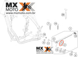 Meia Lua Suporte Descanso Lateral Original KTM 08/16 - Husaberg 10/14 - HUSQVARNA 14/16- 78003023090