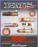Protetor Universal de Ponteiras BMS Laranja Para Motos 4T / SSP ( Silicone Silencer Protector ) BMS - 47192