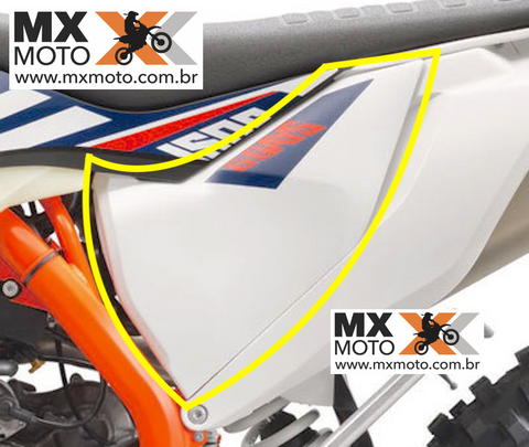 Aba / Tampa Caixa Filtro AR KTM Original Six Days 2019 Chile com Grafismo ( Lado Esquerdo )- 7900600300028I