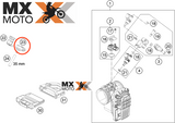 Sensor de Pressão do Ar do Mapa Original KTM 690/990/1190/1290 2007 a 2022 - Husqvarna 701 2016 a 2022 - GAS GAS ES 700 2022 - 61041085100