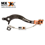 Pedal de Freio Traseiro KTM SX / SXF / XCF 03 a 15 - EXC / EXCF / XCFW 03 -16 - Husqvarna 14 a 16 / Husaberg 12 a 14 - Tusk - Laranja ou Azul.