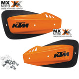 Protetor de Mão Fechado Com Alma de Aluminio Preta e Plástico Laranja Original KTM Cycra - U6951375-2