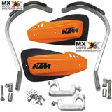 Protetor de Mão Fechado Com Alma de Aluminio Prata e Plástico Laranja Original KTM Cycra - U6951375